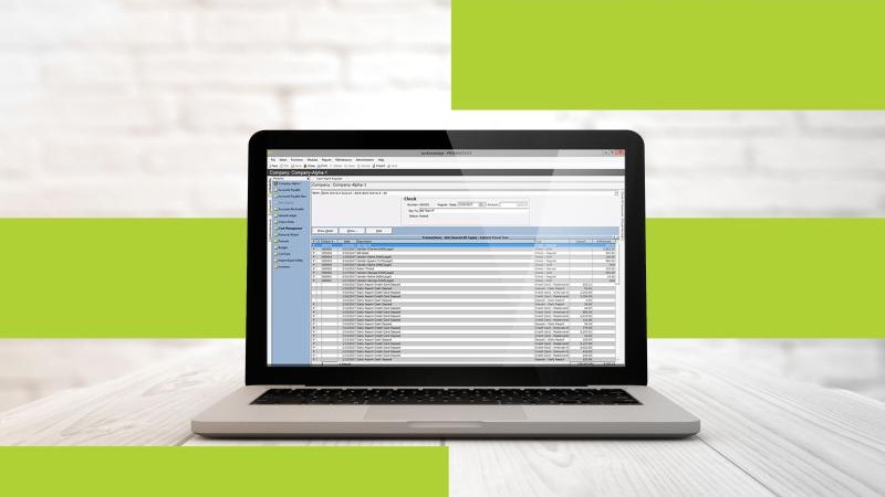 screenshot of M3 Accounting Core